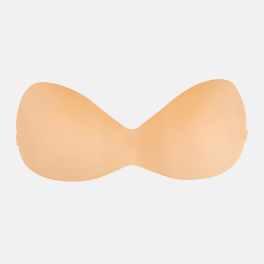 BARE - One Piece Cupping Silicone Bra with back strap